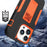 For iPhone 14 Pro Max Shockproof Kickstand Case TPU + PC Dual Layer Anti-Slip Defender Protective Phone Cover - Black / Orange - 5