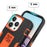 For iPhone 14 Pro Max Shockproof Kickstand Case TPU + PC Dual Layer Anti-Slip Defender Protective Phone Cover - Black / Orange - 6