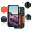 For iPhone 14 Pro Max Shockproof Kickstand Case TPU + PC Dual Layer Anti-Slip Defender Protective Phone Cover - Black / Orange - 7