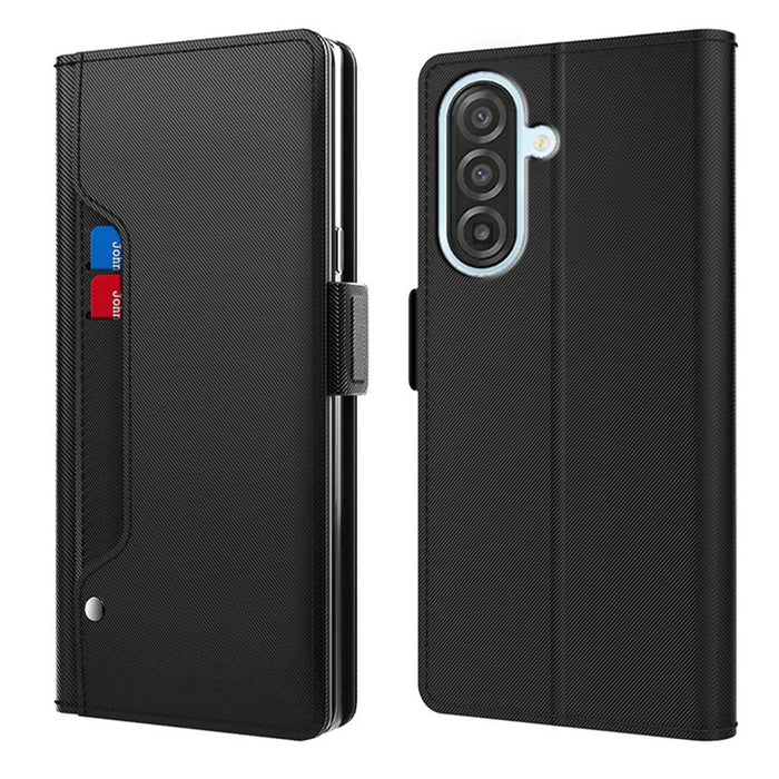 For Samsung Galaxy A27 5G Case PU+TPU Magnetic Flip Phone Cover with Stand - Black - 1