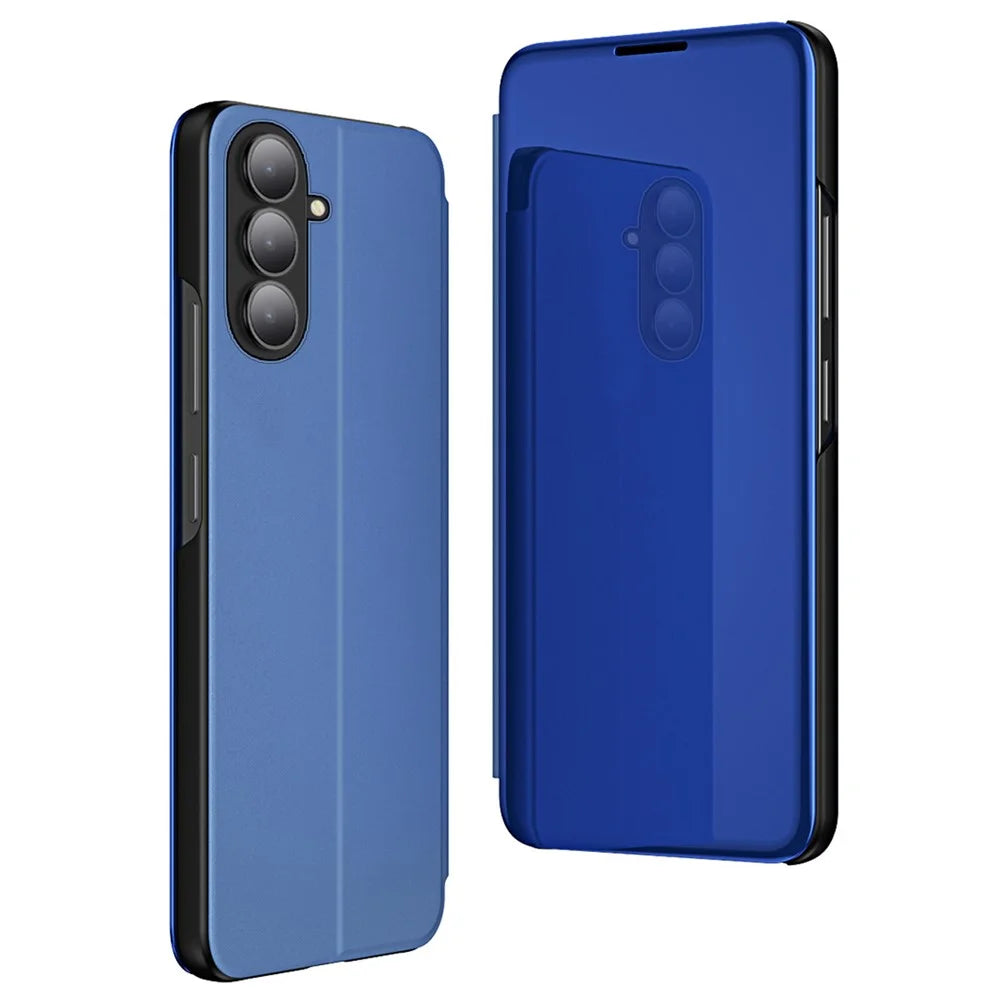 For Samsung Galaxy A27 5G Flip Leather Cover with Stand Full Body Protective Phone Case - Blue - 1