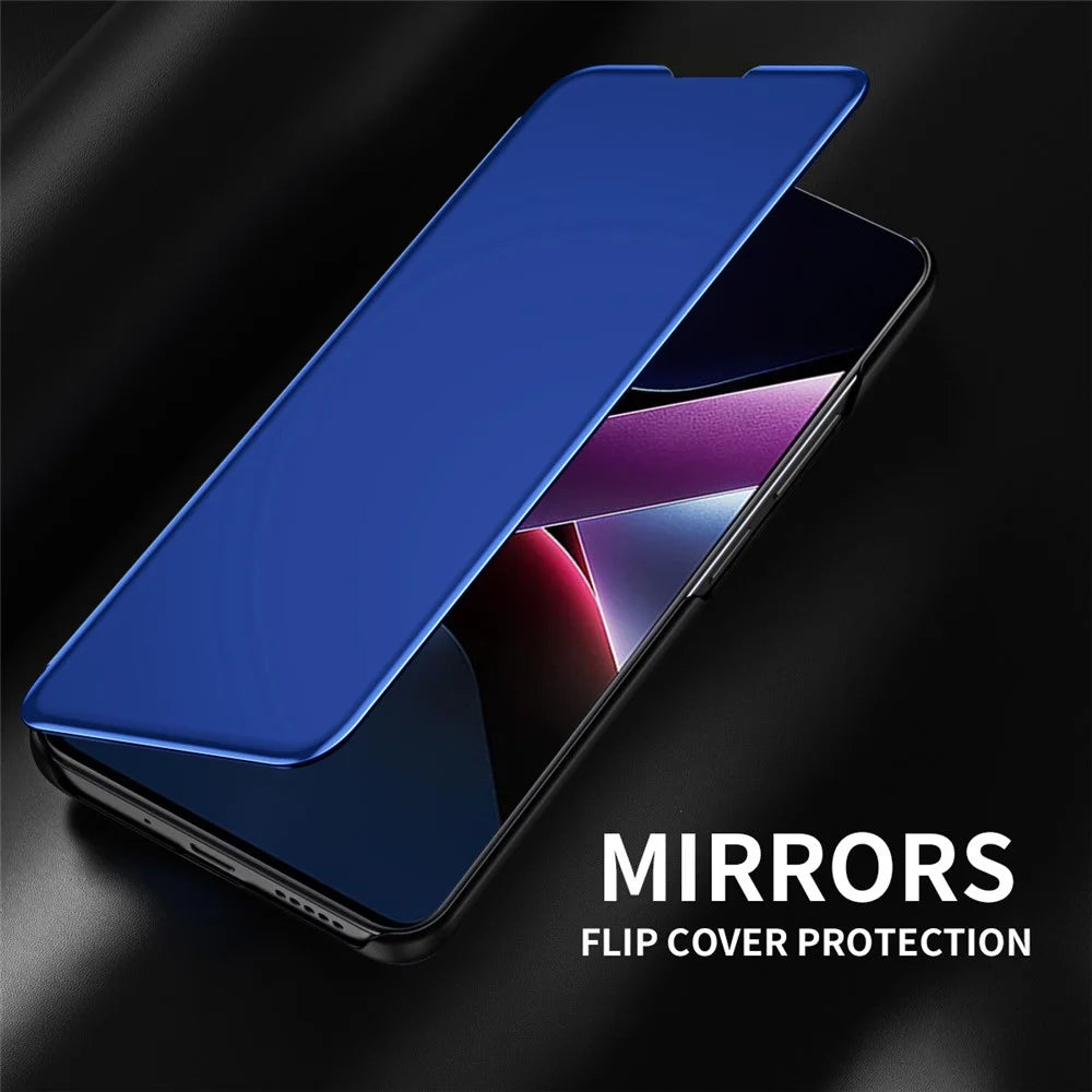 For Samsung Galaxy A27 5G Flip Leather Cover with Stand Full Body Protective Phone Case - Blue - 5