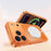 For iPhone 17 Pro Max Magnetic Case Metal Frame PC Back Phone Cover with Pop-Up Buckle - Orange - 3