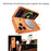 For iPhone 17 Pro Max Magnetic Case Metal Frame PC Back Phone Cover with Pop-Up Buckle - Orange - 4