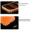 For iPhone 17 Pro Max Magnetic Case Metal Frame PC Back Phone Cover with Pop-Up Buckle - Orange - 6