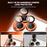 For iPhone 17 Pro Magnetic Case Electroplated Kickstand PC+TPU Protective Covr with Lens Film - Orange - 2
