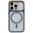 For iPhone 15 Pro Max Magnetic Case Large Viewing Window TPU + PC Shockproof Phone Cover - Blue - 1