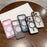 For iPhone 15 Pro Max Magnetic Case Large Viewing Window TPU + PC Shockproof Phone Cover - Blue - 7