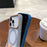 For iPhone 15 Pro Magnetic Case Large Viewing Window TPU + PC Shockproof Phone Cover - Blue - 5