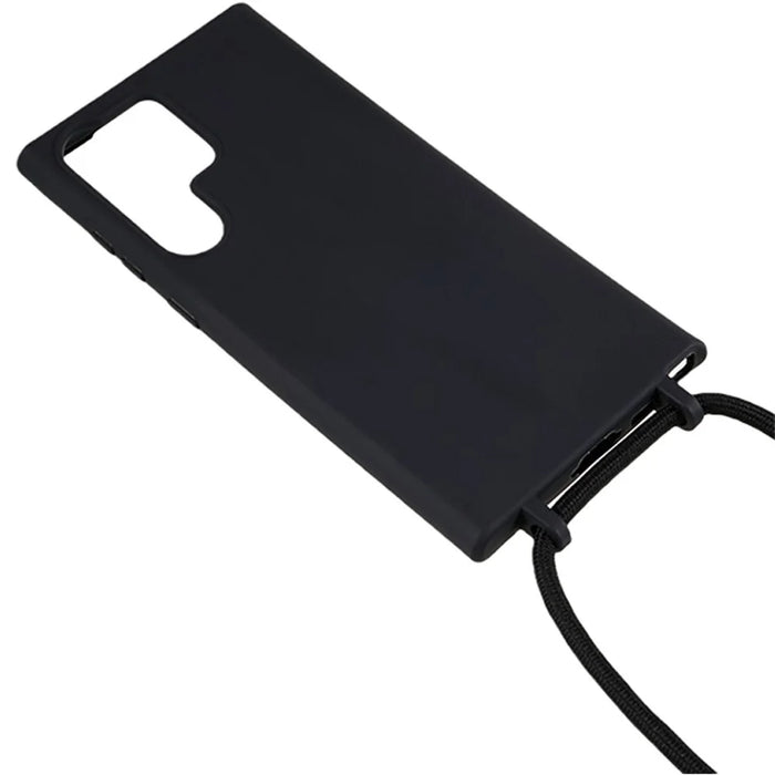 For Samsung Galaxy S26 Ultra Case TPU Soft Shockproof Phone Cover with Adjustable Lanyard - Black - 3
