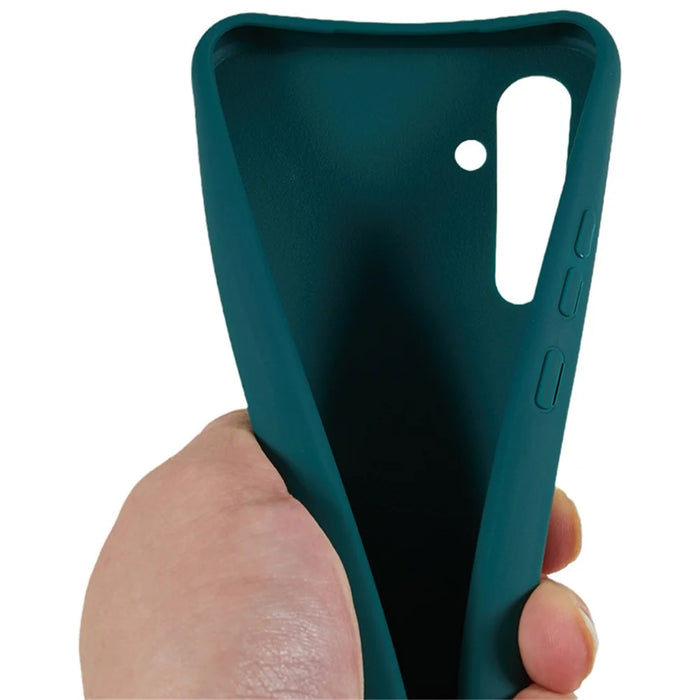 For Samsung Galaxy S26+ Case TPU Soft Shockproof Phone Cover with Adjustable Lanyard - Dark Green - 6