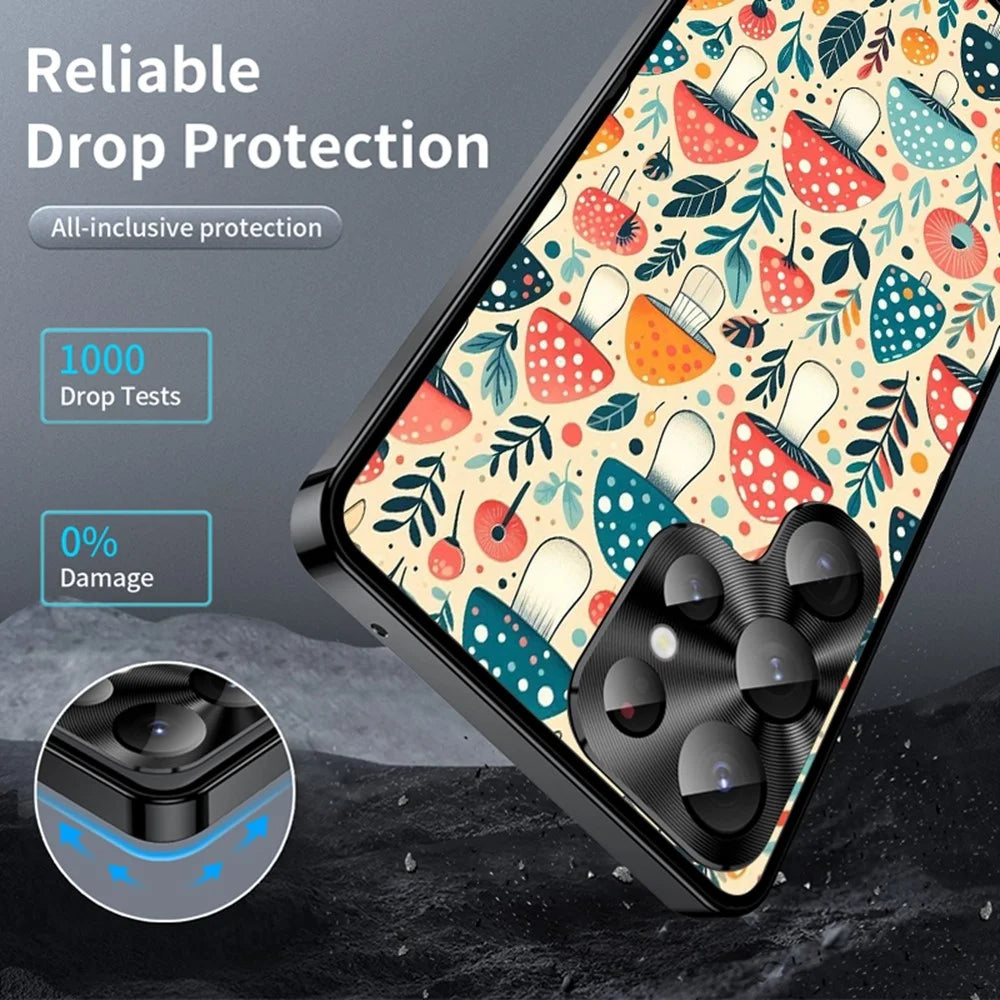 For Samsung Galaxy S26 Ultra Magnetic Case Mushroom Forest Pattern PC TPU Phone Cover with Lens Film - LK00158-01 - 3