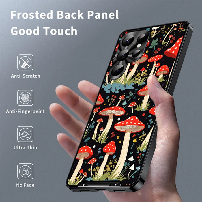 For Samsung Galaxy S24 Ultra Magnetic Case Mushroom Forest Pattern PC TPU Phone Cover with Lens Film - LK00160-03 - 2