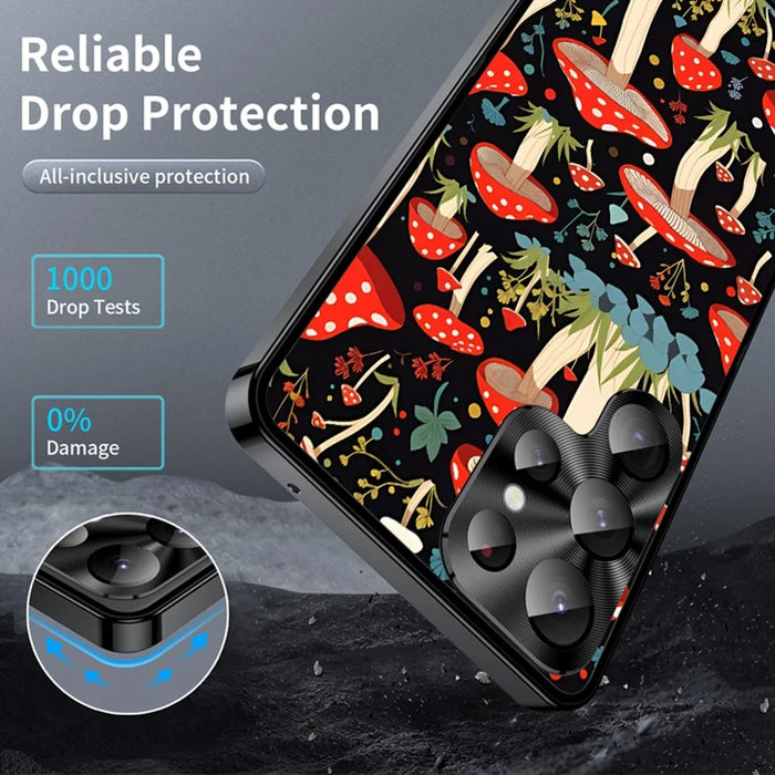For Samsung Galaxy S24 Ultra Magnetic Case Mushroom Forest Pattern PC TPU Phone Cover with Lens Film - LK00160-03 - 3