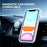 For iPhone 11 Magnetic Case Fluorescent Design TPU Acrylic Phone Back Cover with 360° Rotating Kickstand - White - 5