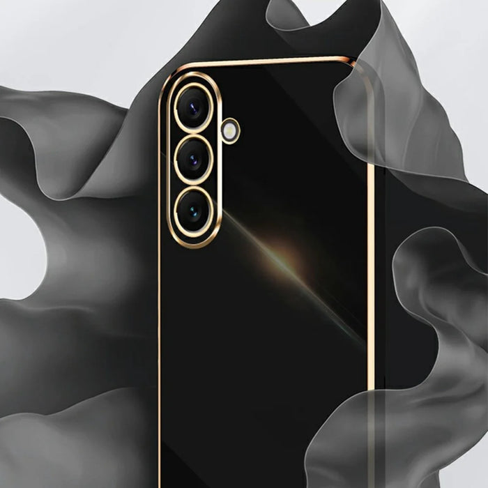 XINLI For Samsung Galaxy A57 5G Case TPU Phone Cover with Electroplating Frame - Cyan - 3
