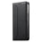 For Samsung Galaxy A27 5G Wallet Stand Case Line Splicing TPU PU Leather Phone Cover - Black - 6