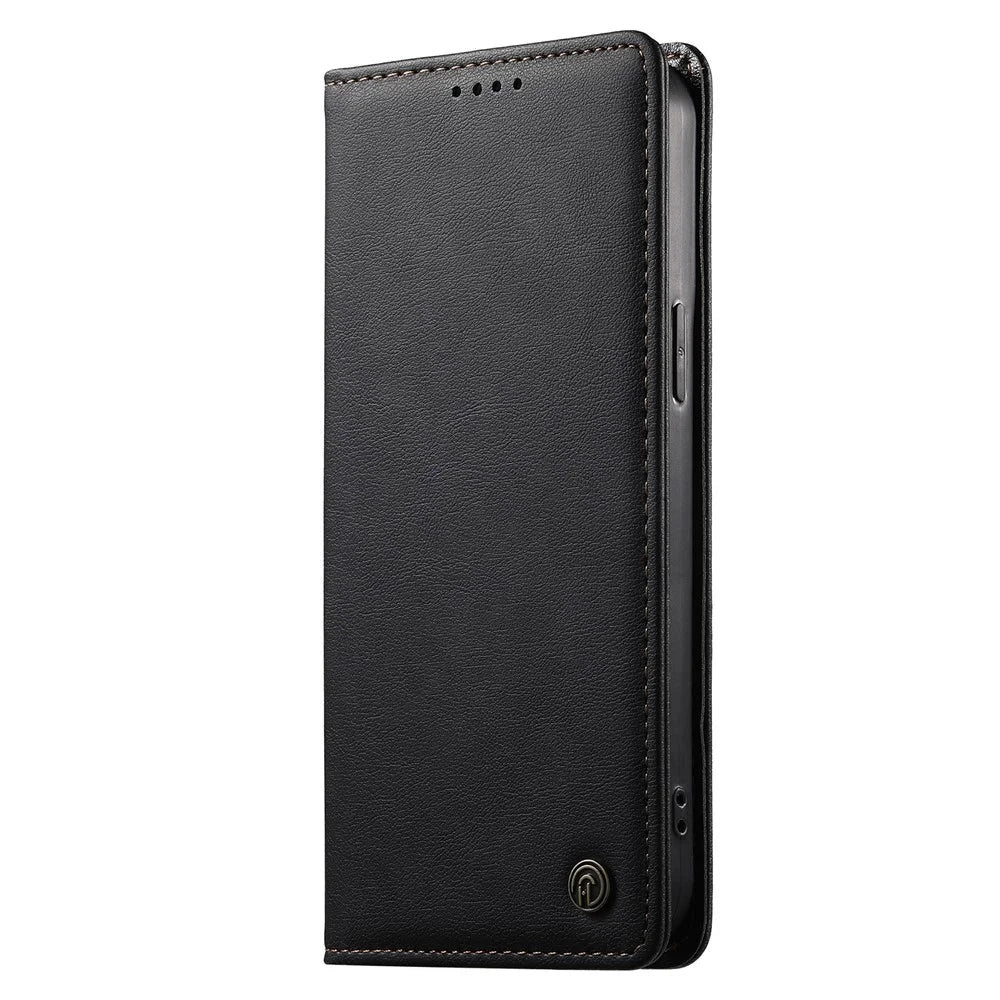 DIERFENG DF-019 for Samsung Galaxy A27 5G Leather Wallet Case Magnetic Flip Cover with Card Slots RFID Blocking - Black - 4
