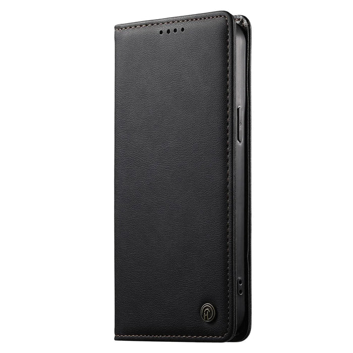 DIERFENG DF-019 for Samsung Galaxy A27 5G Leather Wallet Case Magnetic Flip Cover with Card Slots RFID Blocking - Black - 4