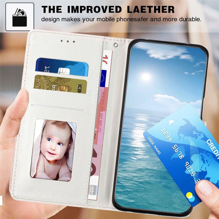 For Samsung Galaxy S25 Wallet Case Pattern Printing PU Leather Stand Flip Phone Cover with Wrist Strap - Feather Dreamcatcher - 5