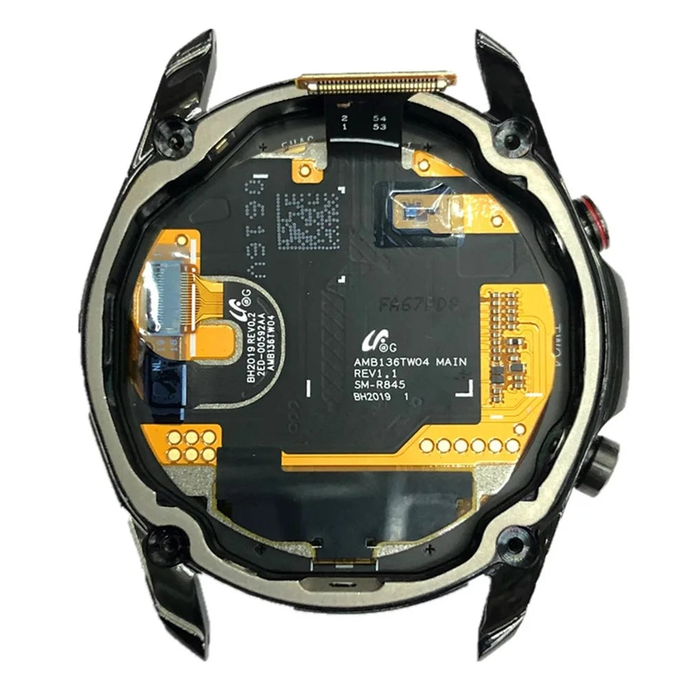 For Samsung Galaxy Watch3 45mm SM-R840 R845 OEM Grade S LCD Screen and Digitizer Assembly + Frame (Without Logo) - Black - 3