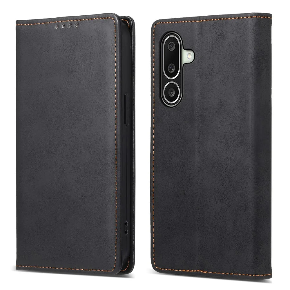 For Samsung Galaxy A27 5G Wallet Case RFID Blocking PU Leather Phone Cover - Black - 1
