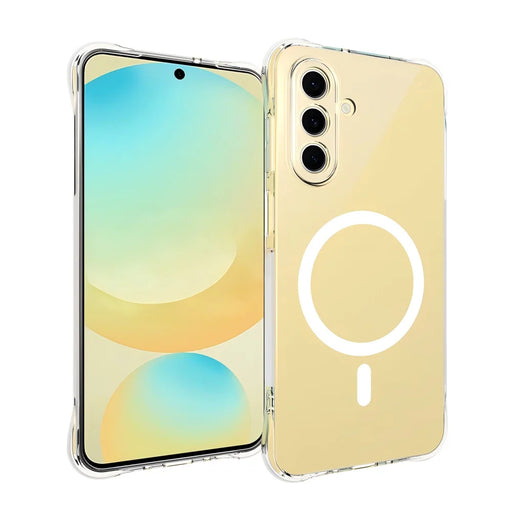 WANLONFENG for Samsung Galaxy A17 4G / Galaxy A17 5G WL1 Series 2.0mm Magnetic Case Clear TPU Phone Back Cover with 2Pcs Screen Films - Transparent - 2