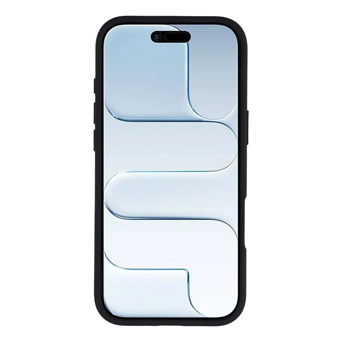 For iPhone Air Magnetic Case Large Viewing Window TPU + PC Shockproof Phone Cover - Black - 2
