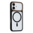 For iPhone 16 Plus Magnetic Case Large Viewing Window TPU + PC Shockproof Phone Cover - Black - 2