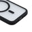 For iPhone 16 Plus Magnetic Case Large Viewing Window TPU + PC Shockproof Phone Cover - Black - 6