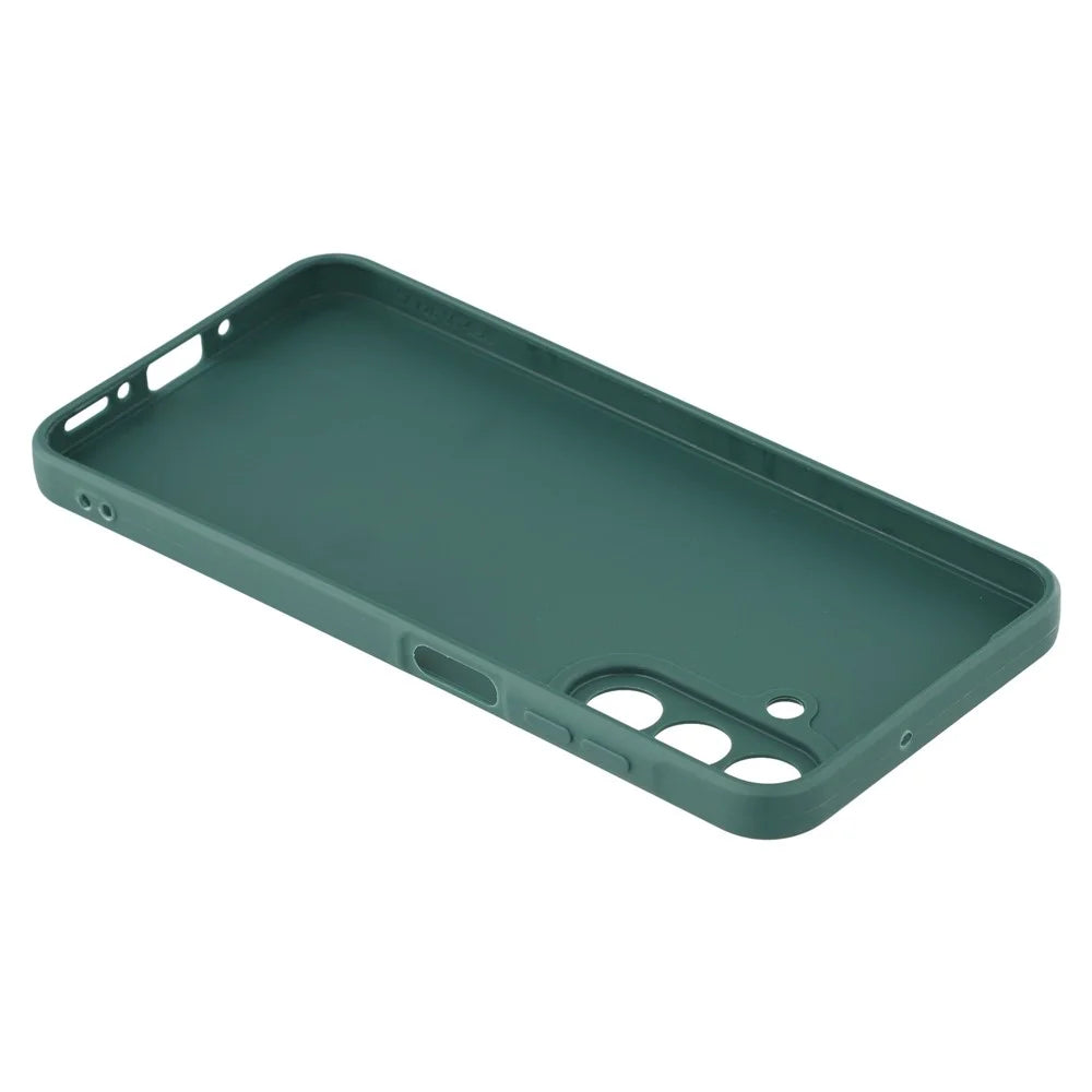 For Samsung Galaxy A27 5G Case Precise Cutouts Straight Edge TPU Shockproof Phone Cover - Army Green - 6
