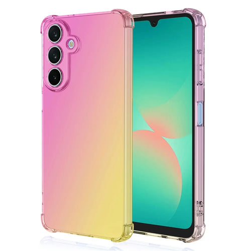 For Samsung Galaxy A27 5G Case Gradient Color TPU Anti-Drop Phone Cover - Pink  /  Gold - 1