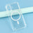 For iPhone 17 Magnetic Case Electroplated Buttons PC TPU Shockproof Clear Cover - Transparent - 4