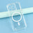 For iPhone 16 Pro Max Magnetic Case Electroplated Buttons PC TPU Shockproof Clear Cover - Transparent - 4