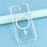 Magnetic Case For iPhone 17e  /  16e Electroplated Buttons PC TPU Shockproof Clear Cover - Transparent - 4