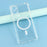For Samsung Galaxy S25 Edge Magnetic Case Electroplated Buttons PC TPU Shockproof Clear Cover - Transparent - 4