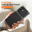 For Samsung Galaxy A37 5G Case Sheepskin Texture Leather Coated TPU Phone Cover with Precise Camera Cutouts - Black - 2