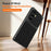 For Samsung Galaxy A37 5G Case Sheepskin Texture Leather Coated TPU Phone Cover with Precise Camera Cutouts - Black - 5