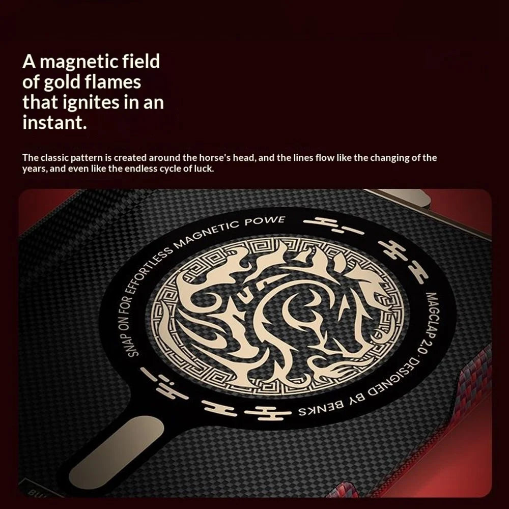 BENKS For iPhone 17 Pro Magnetic Case Aramid Fiber Floating Jacquard Protective Phone Cover - 4