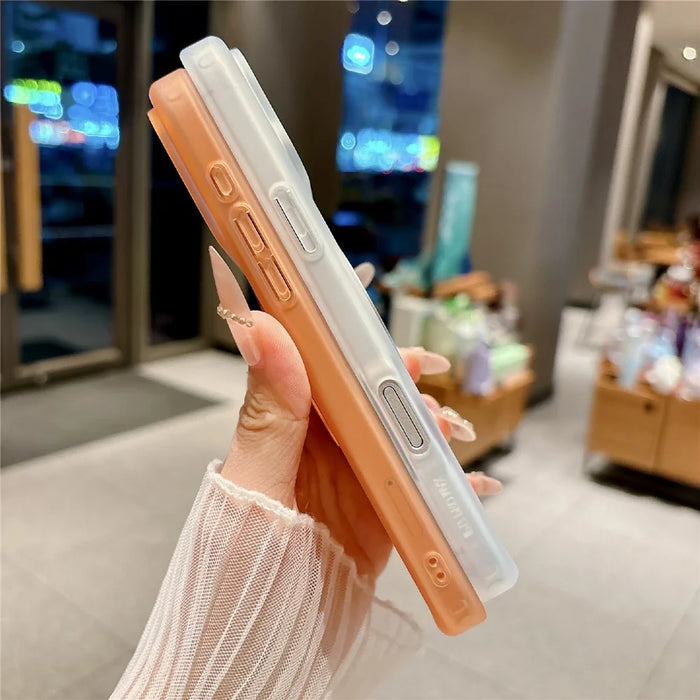 For iPhone 18 Pro / 17 Pro Case Rotating Kickstand TPU + PC Phone Protective Cover - Orange - 4