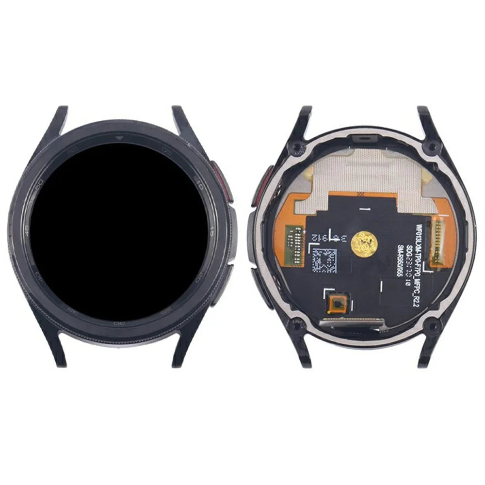 For Samsung Galaxy Watch6 Classic 43mm SM-R950 R955 OEM Grade S LCD Screen and Digitizer Assembly + Frame (Without Logo) - Black - 1