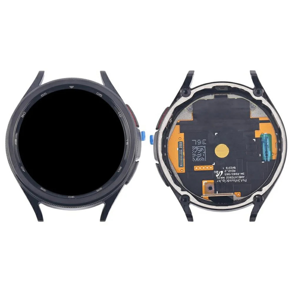 For Samsung Galaxy Watch6 Classic 47mm SM-R960 R965 OEM Grade S LCD Screen and Digitizer Assembly + Frame (Without Logo) - Black - 1