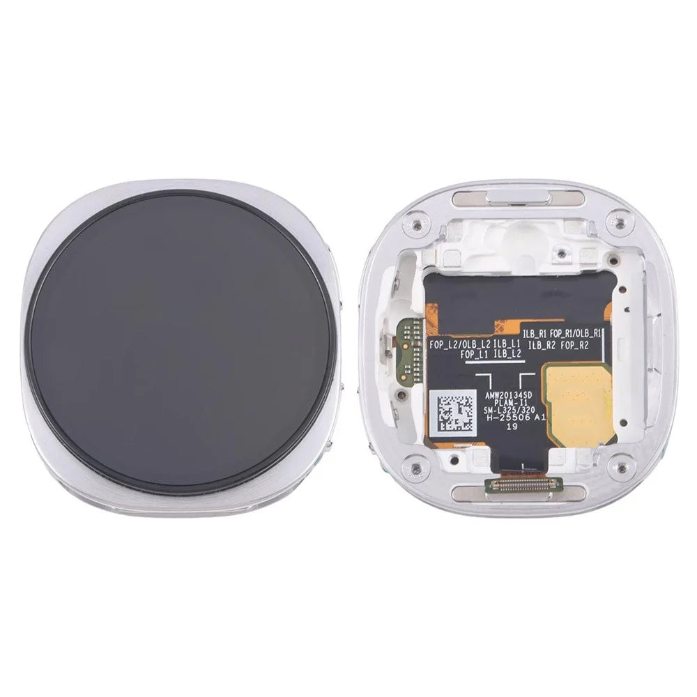 For Samsung Galaxy Watch8 40mm SM-L320 L325 OEM Grade S LCD Screen and Digitizer Assembly + Frame (Without Logo) - Silver - 1