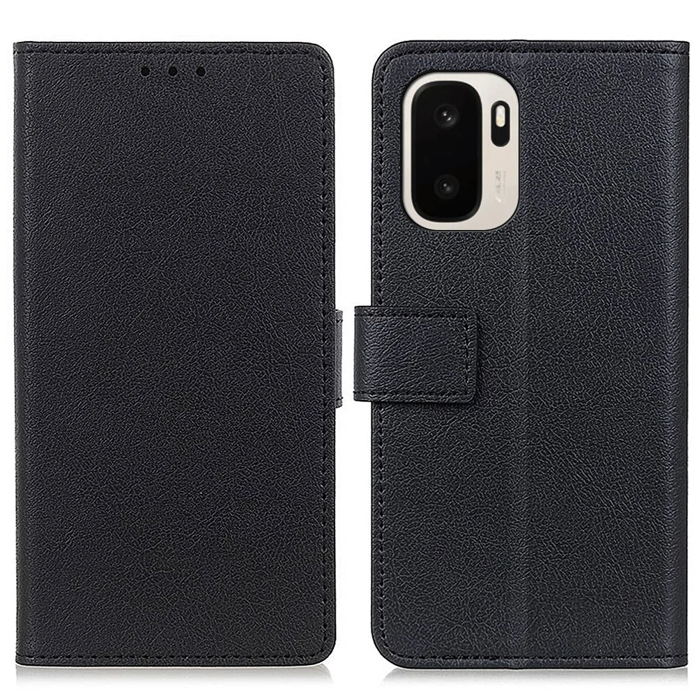 For OnePlus Ace 6 Ultra 5G Case PU Leather Stand Wallet Phone Cover - Black - 1