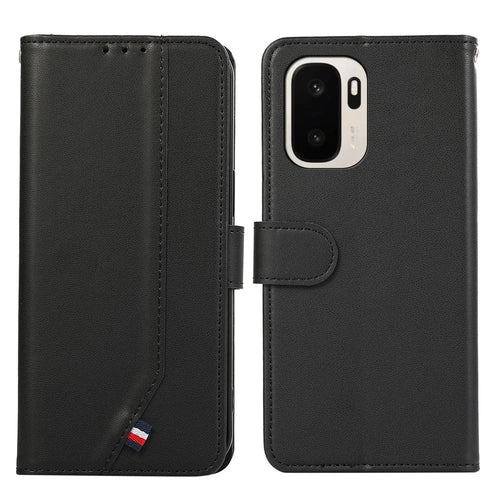 For OnePlus Ace 6 Ultra 5G Case RFID Blocking Flip Leather Phone Cover - Black - 1