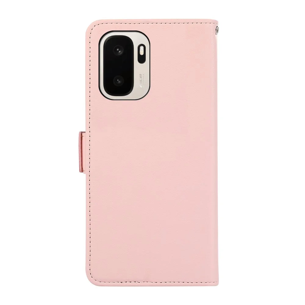 ABEEL For OnePlus Ace 6 Ultra 5G Case Leather Phone Cover with RFID Blocking Wallet - Pink - 7