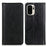 For OnePlus Ace 6 Ultra 5G Stand Case Split Leather Litchi Texture Wallet Phone Cover - Black - 1