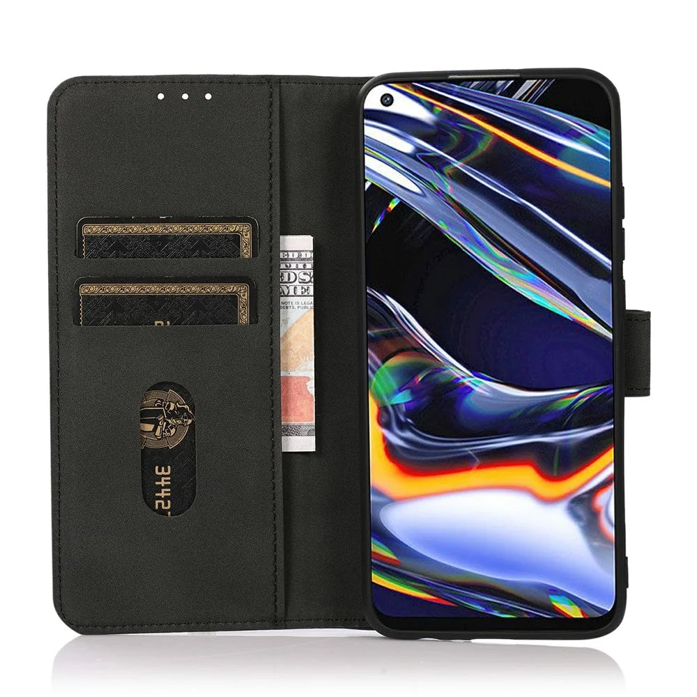 KHAZNEH For OnePlus Ace 6 Ultra 5G Case Anti Scratch PU Leather Wallet Stand Phone Cover - Black - 3