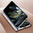 GKK for Oppo Find N3 5G Magnetic Case Hard PC Ultra Thin Protective Cover with Screen Protector - Silver - 2