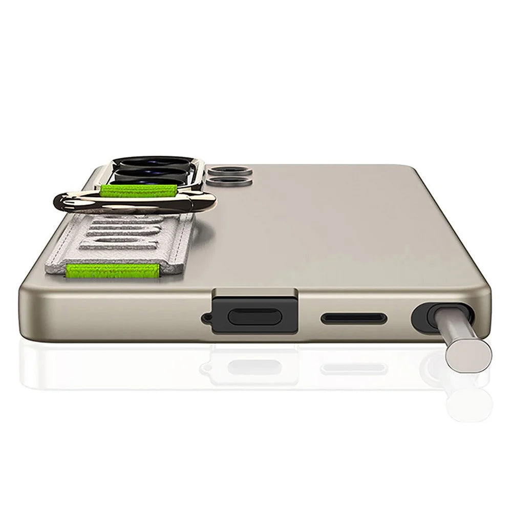GKK For Samsung Galaxy S26 Ultra Case with Silicone Hand Band Hard PC Phone Back Cover - Titanium Grey - 3
